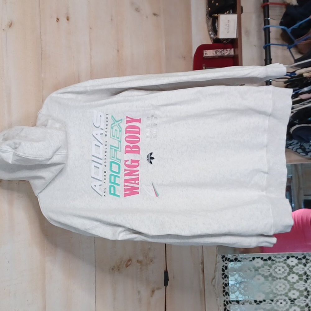 NWOT- ADIDAS.X.AlexanderWang- Light Heather Grey Hoodie- Large